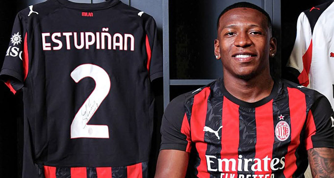 Gantikan The Hernandez di AC Milan Estupinan Resmi Merapat